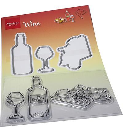 Marianne Design - Clear stamps & dies - Hetty's Wine