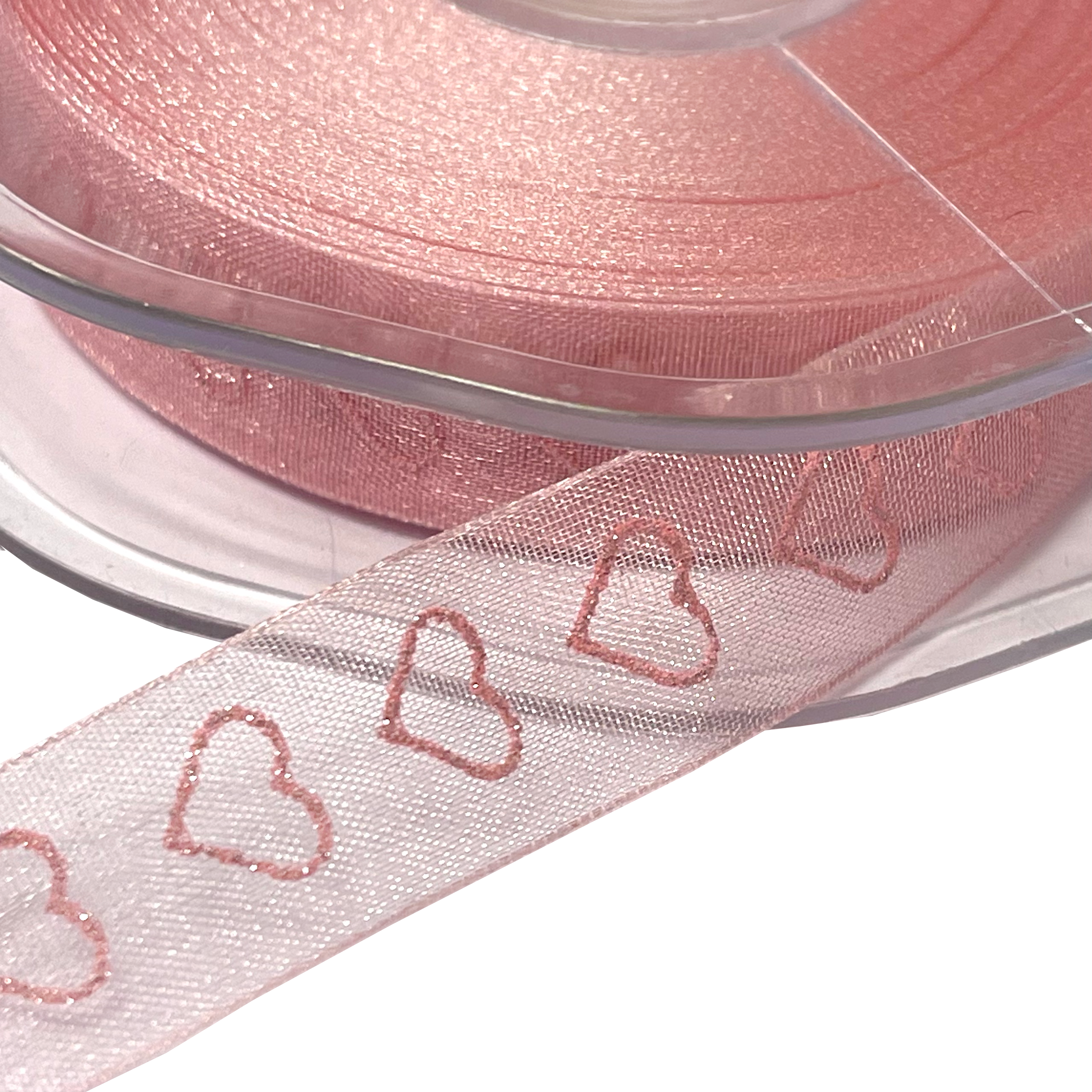 Edelweiss - Hearts - Pink - Metervis