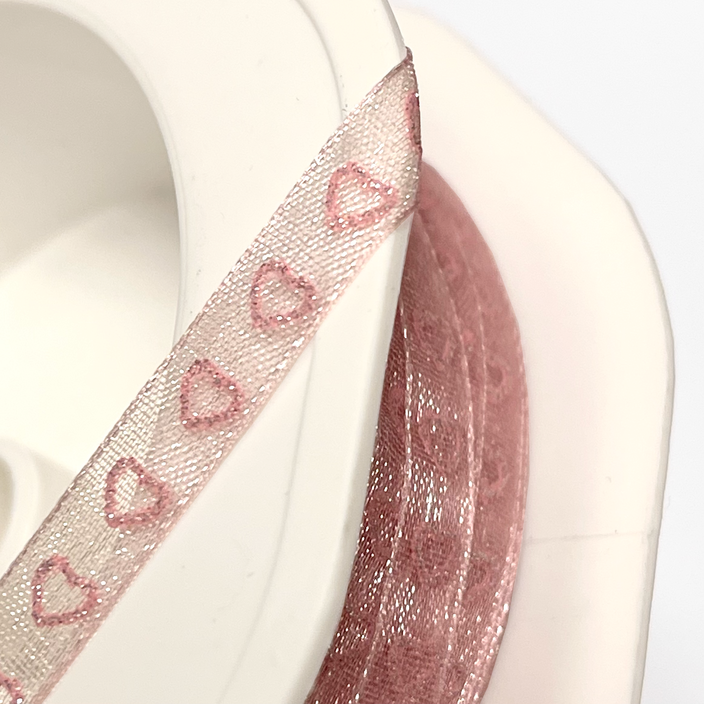 Edelweiss - Tiny Hearts - Pink - Metervis