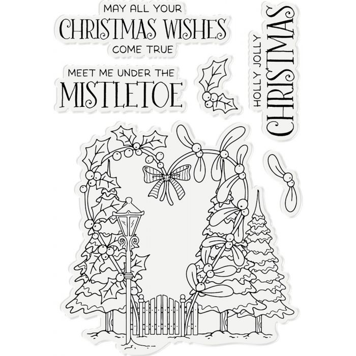 Crafters Companion - Natures Garden - Clear Stamp - Gnome Kissing Gate