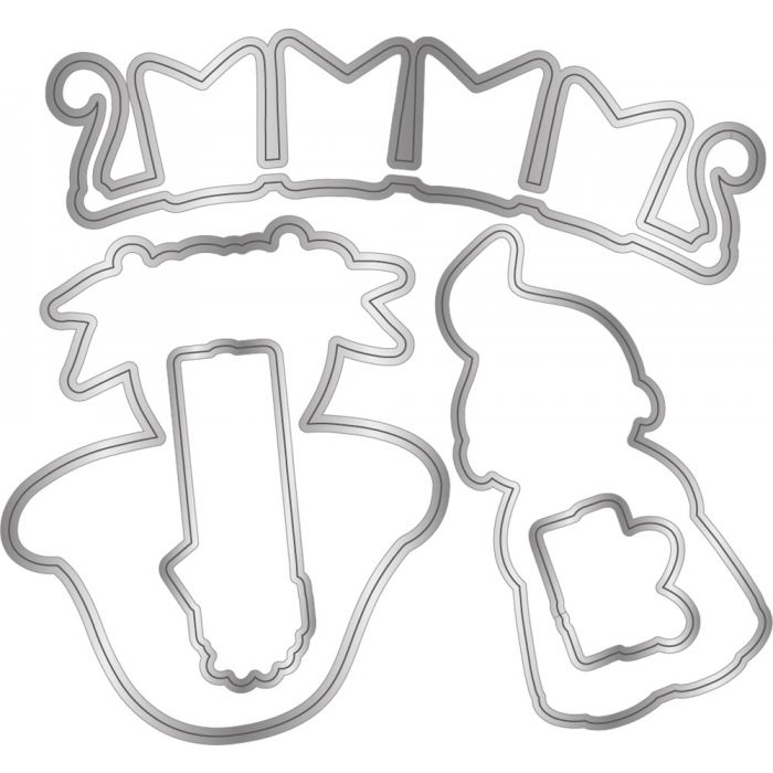 Crafters Companion - Natures Garden - Stamps, Dies & Stencil - Gnome Child