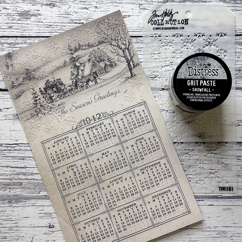 Tim Holtz - Holiday 2023 - Distress Grit Paste - Snowfall