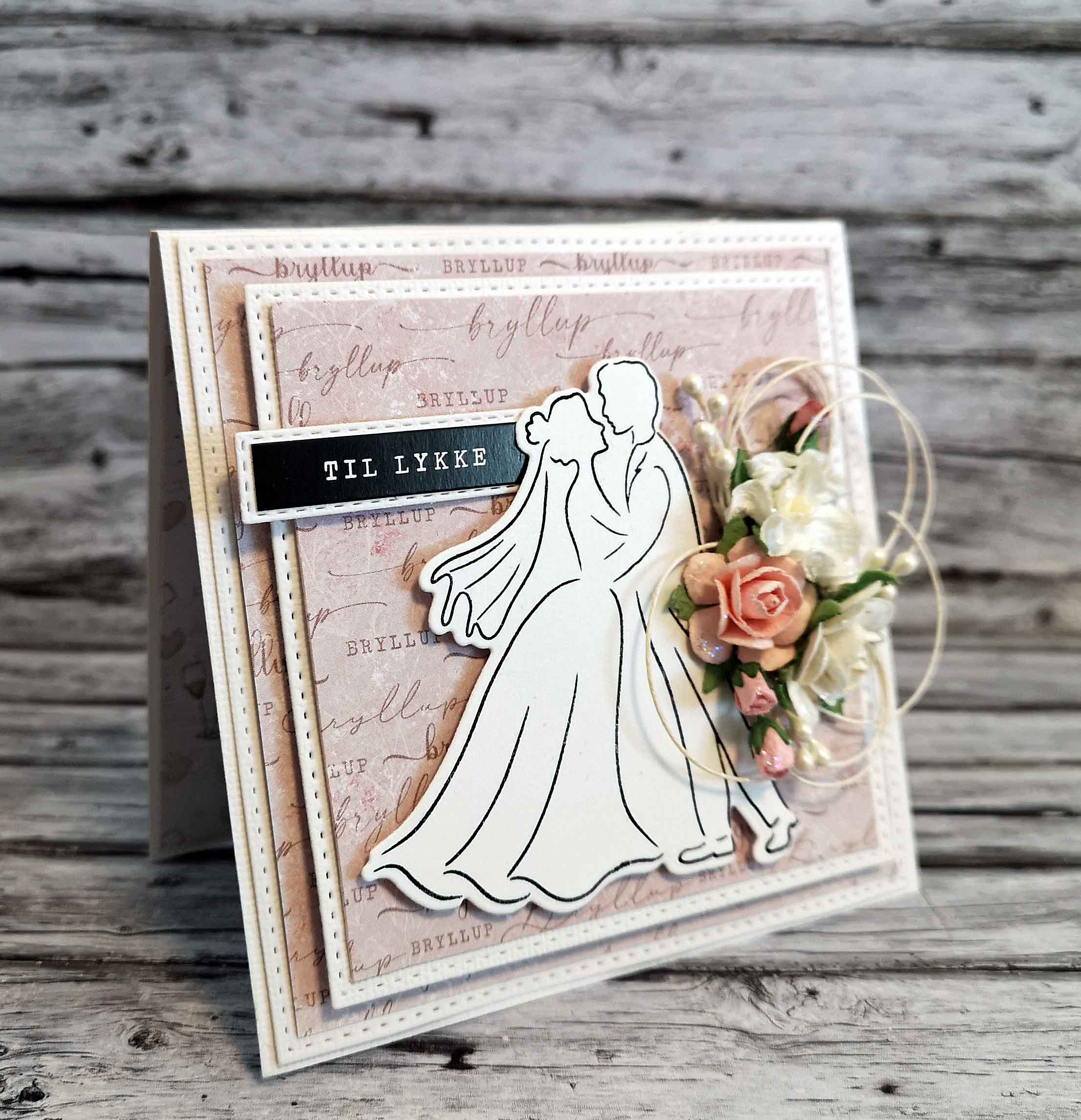 Papirdesign - Clear stamps - Bryllupslykke