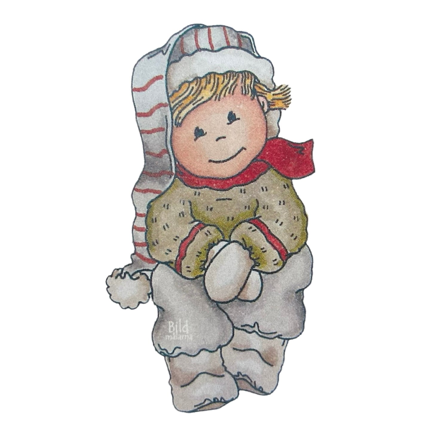 Bildmålarna: Mimo with stocking cap - stamp