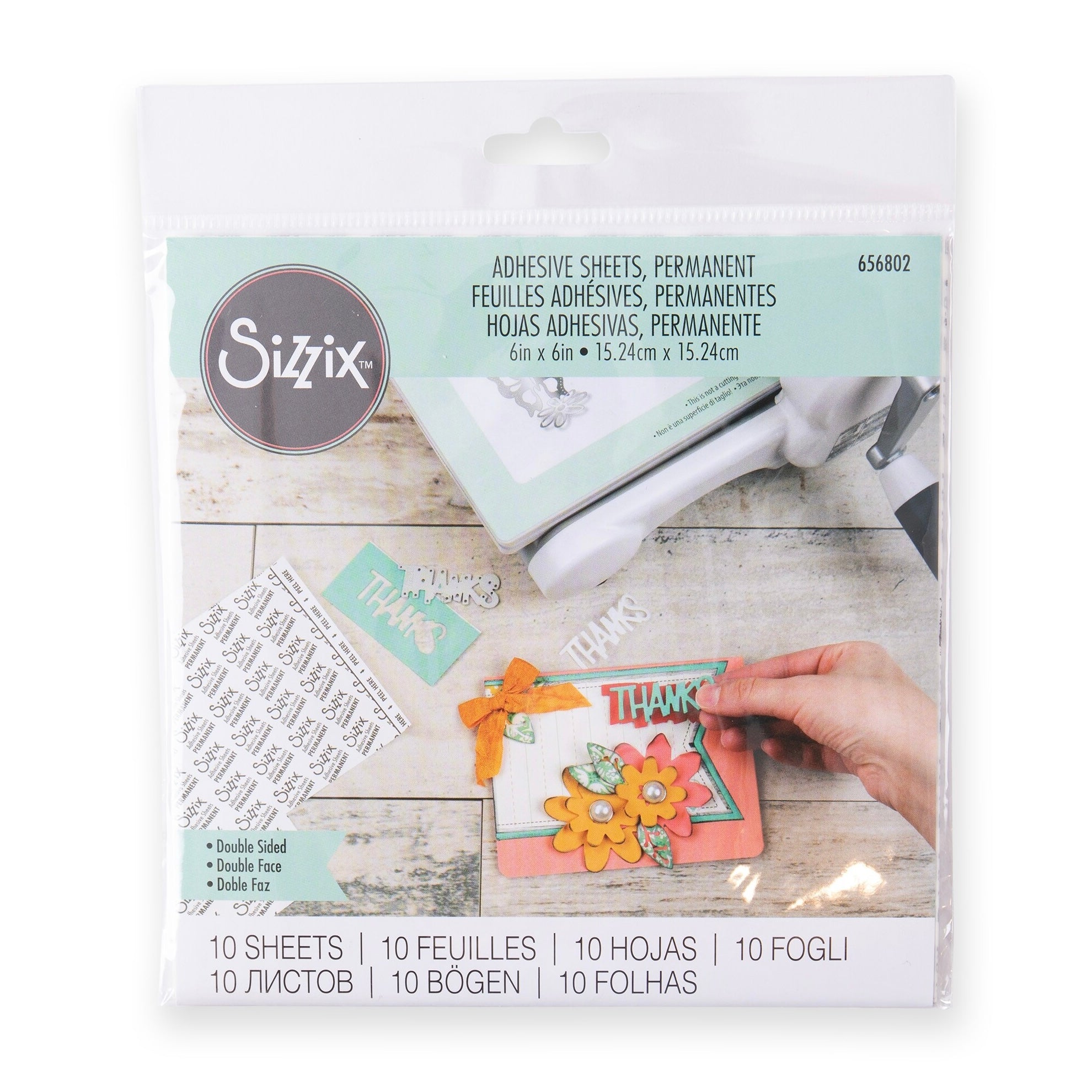 Sizzix - Adhesive Sheet Pack - 6 x 6"