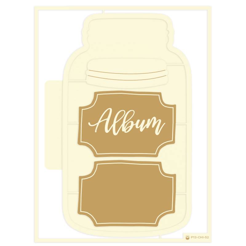 P13 - Light Chipboard Album Base - Jar