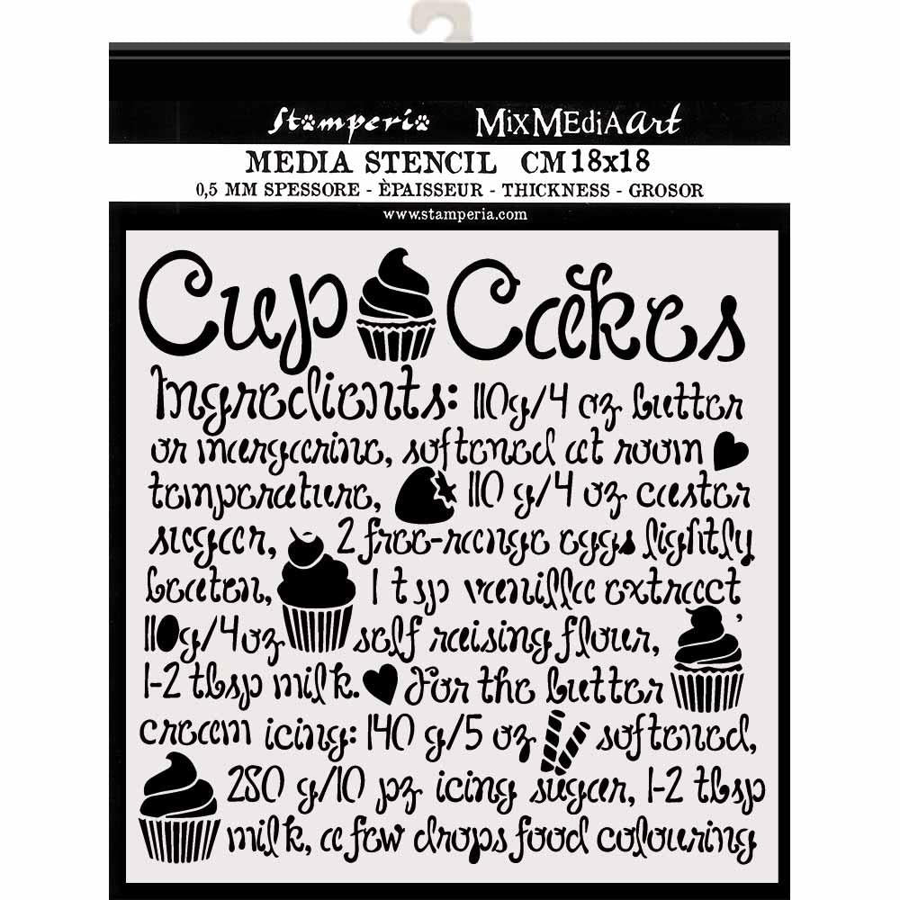 Stamperia - Sweety - Stencil - Cupcake