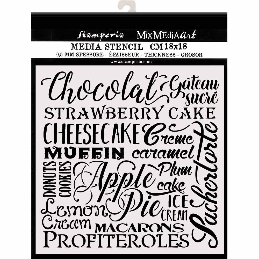 Stamperia - Sweety - Stencil - Chocolate