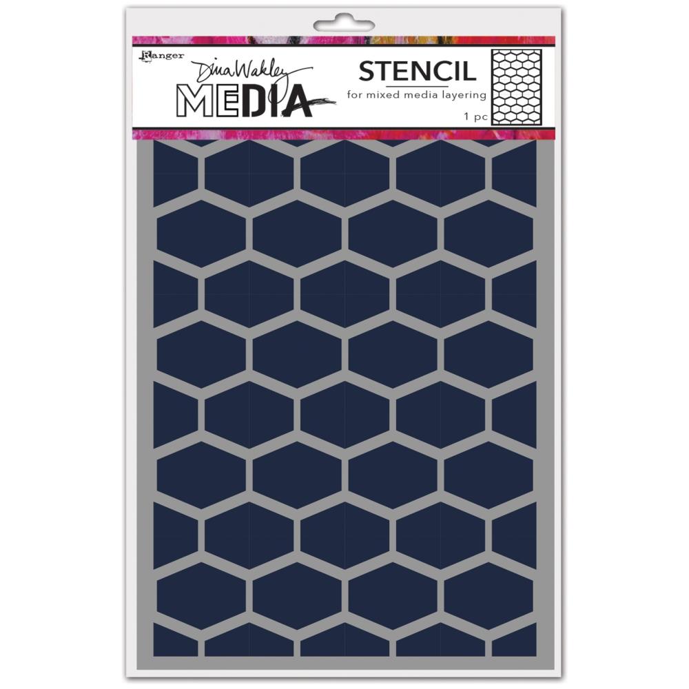 Dina Wakley Media - Stencil - Lattice
