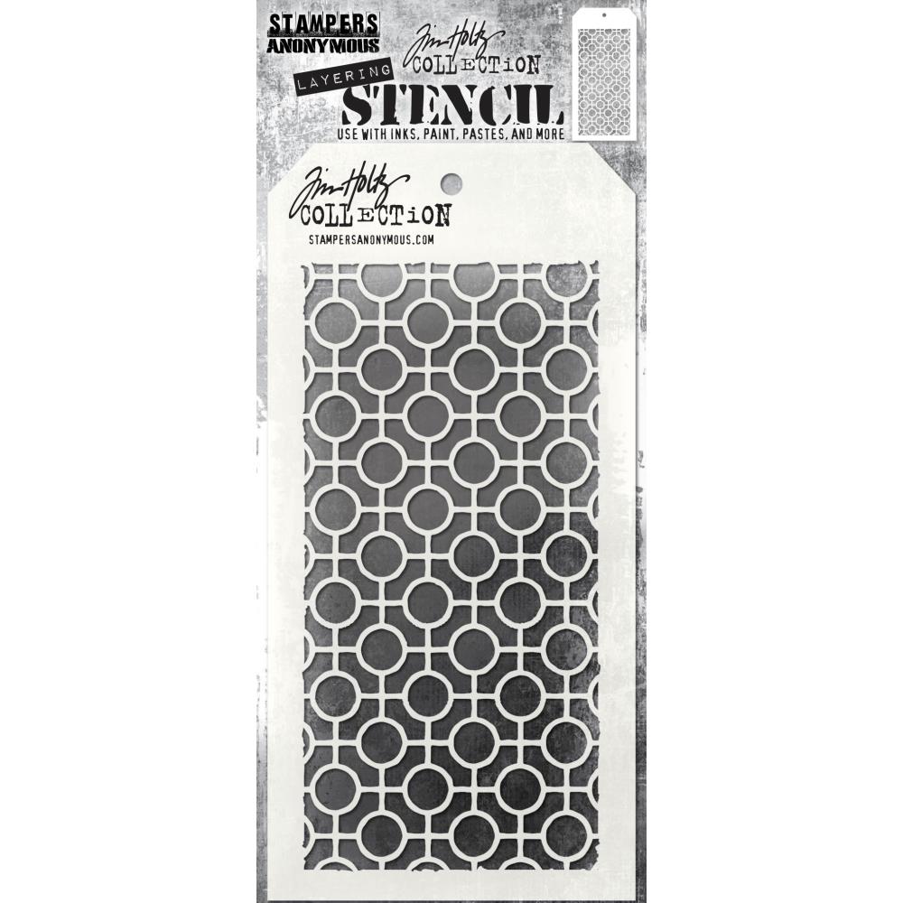 Tim Holtz - Stencil - Linked Circles