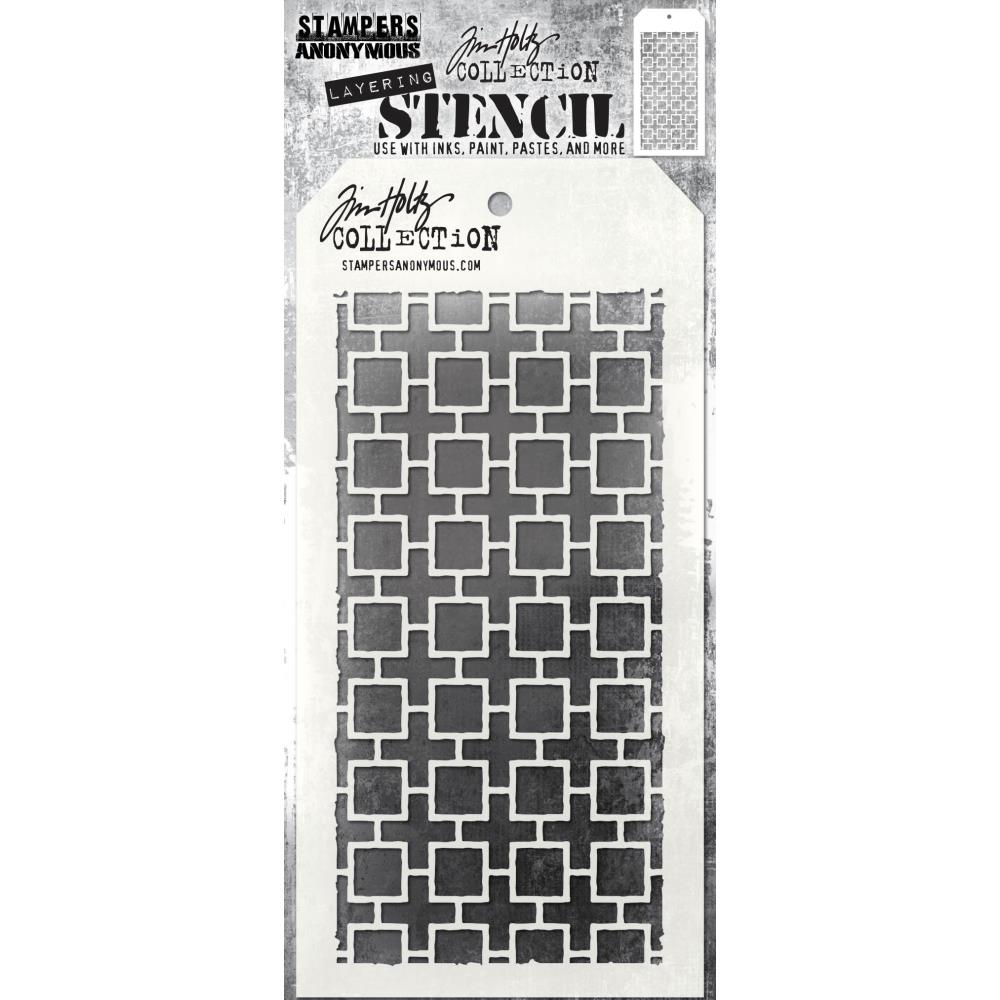 Tim Holtz - Stencil - Linked Square