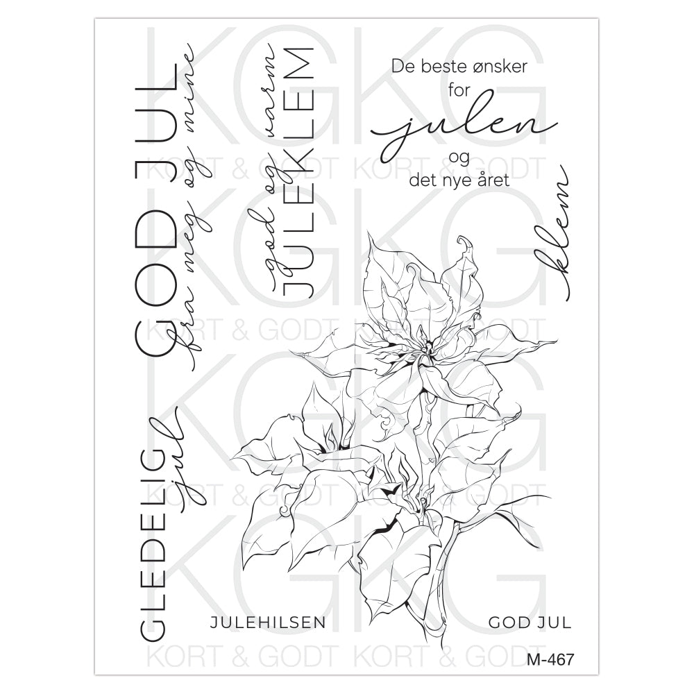 Kort & Godt - Clearstamps Medium plate - M-467