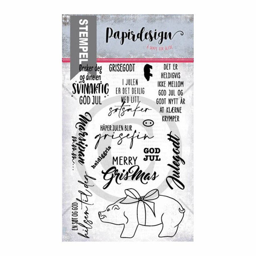 Papirdesign - Clearstamps - Marsipangris