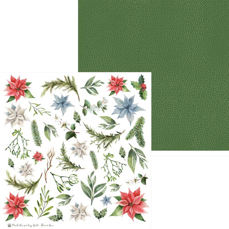 P13 - Maxi Creative Paper Pad - Cosy Winter - Red and Green- 12 x 12"