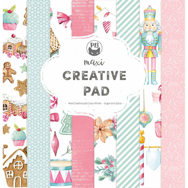 P13 - Maxi Creative Paper Pad - Sugar and Spice - 12 x 12"