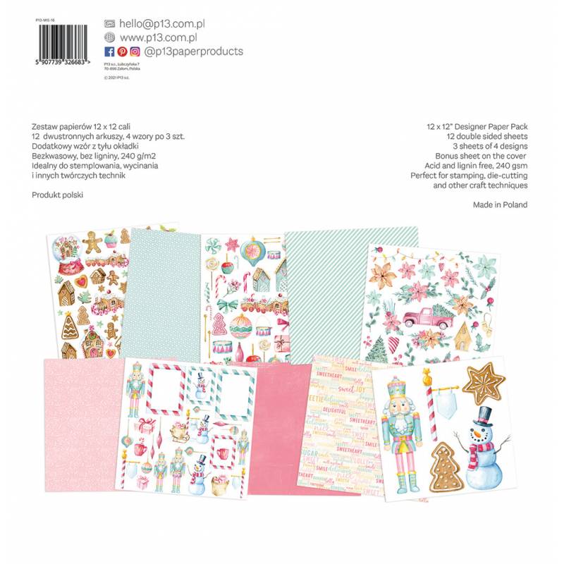 P13 - Maxi Creative Paper Pad - Sugar and Spice - 12 x 12"