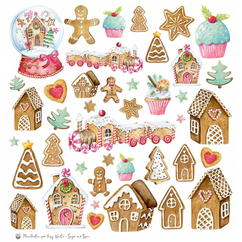 P13 - Maxi Creative Paper Pad - Sugar and Spice - 12 x 12"