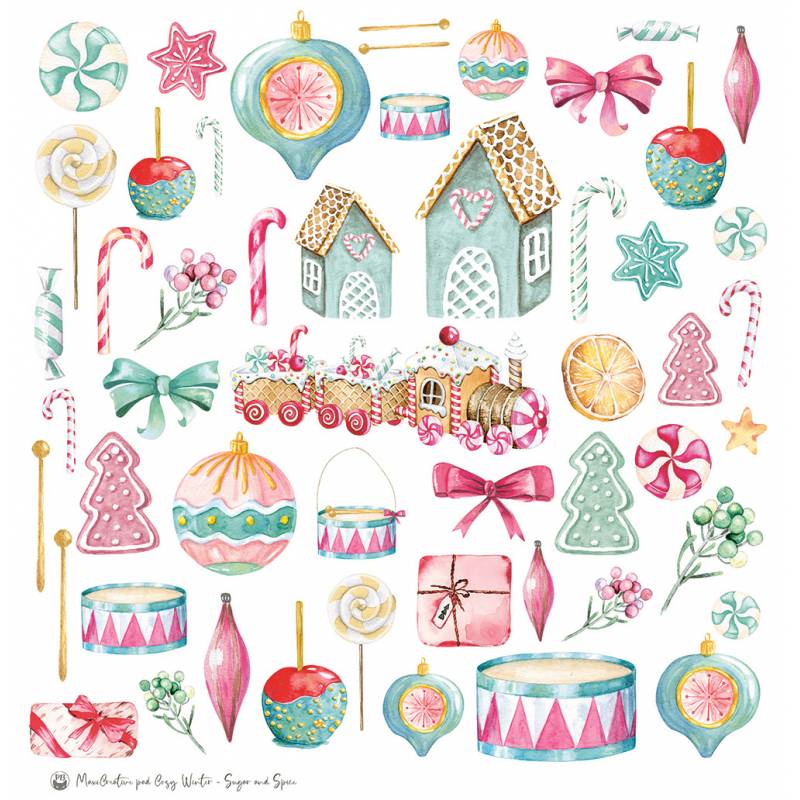 P13 - Maxi Creative Paper Pad - Sugar and Spice - 12 x 12"