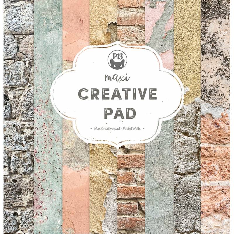 P13 - Pastell Walls - Maxi Creative Paper Pad - 12 x 12"