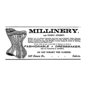 Tim Holtz Collection - Millinery Ad - Wood mount Stamp