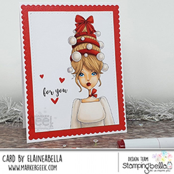 Stamping Bella - Cling Mounted Stamp - Mochi Ornament Girl