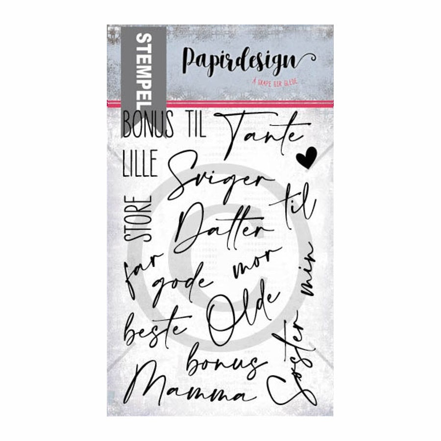 Papirdesign - Clearstamps - Mor