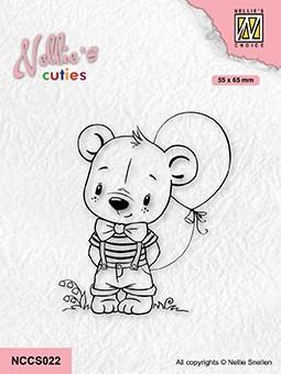 Nellie Snellen - Clear Stamp - Boy with balloon