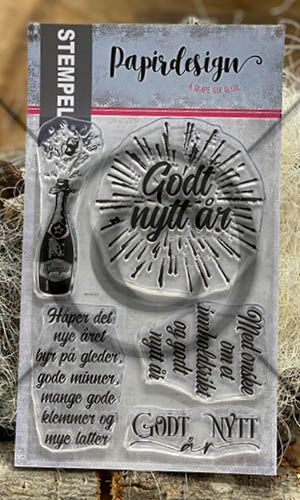 Papirdesign - Clearstamps - Godt nytt år