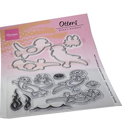 Marianne Design - Clear Stamp & Die - Eline's Animals - Otters