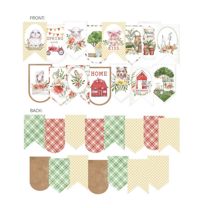 P13 - Farm sweet farm - Garland die cut