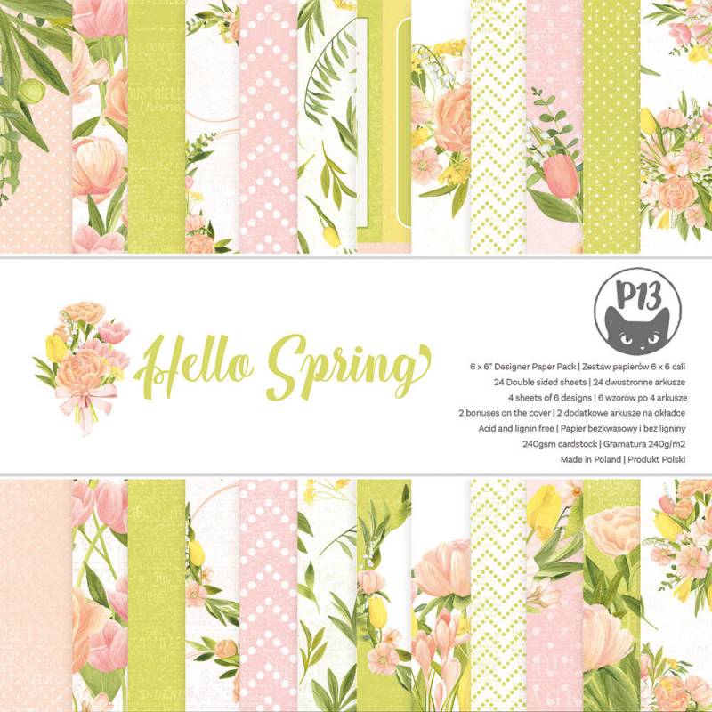 P13 - Hello Spring - Paper Pad - 6 x 6"