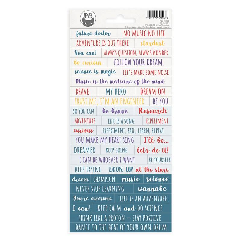 P13 - You can be - Stickers - 01