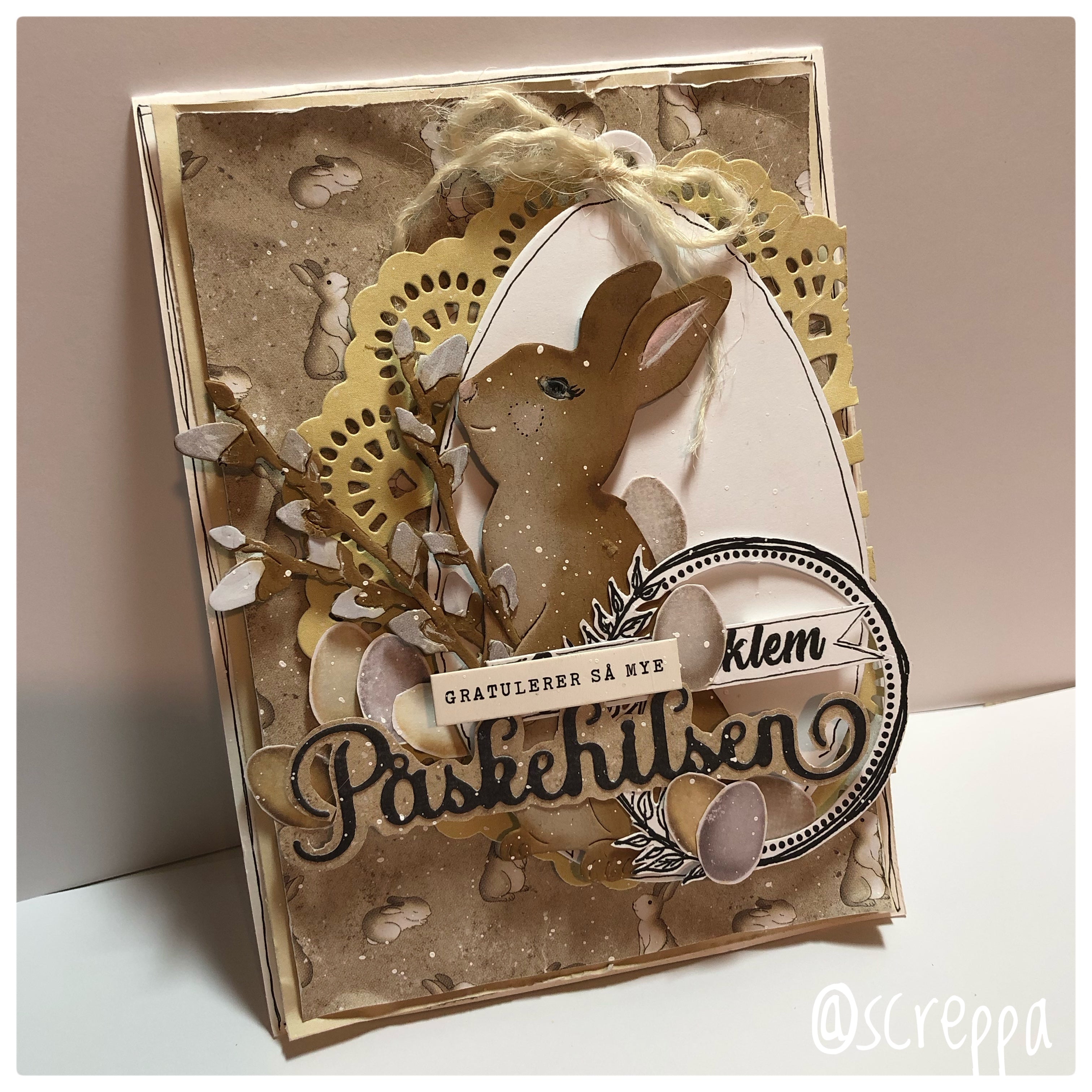 Papirdesign - Dies - Påskehare 3