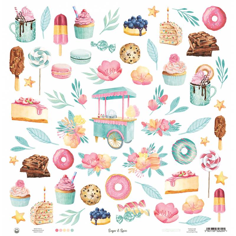 P13 - Sugar and Spice -  07 -  12 x 12"