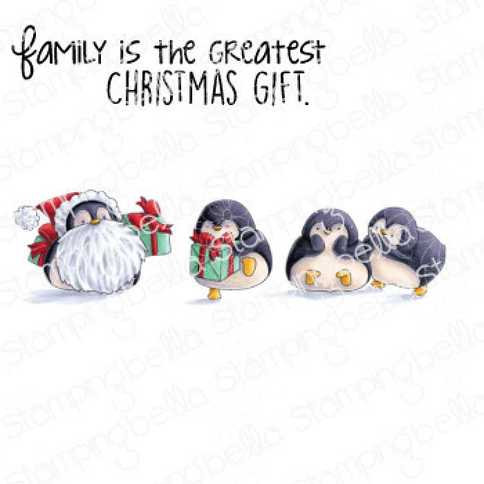 Stamping Bella - Cling Mounted Stamp - Penguin Family