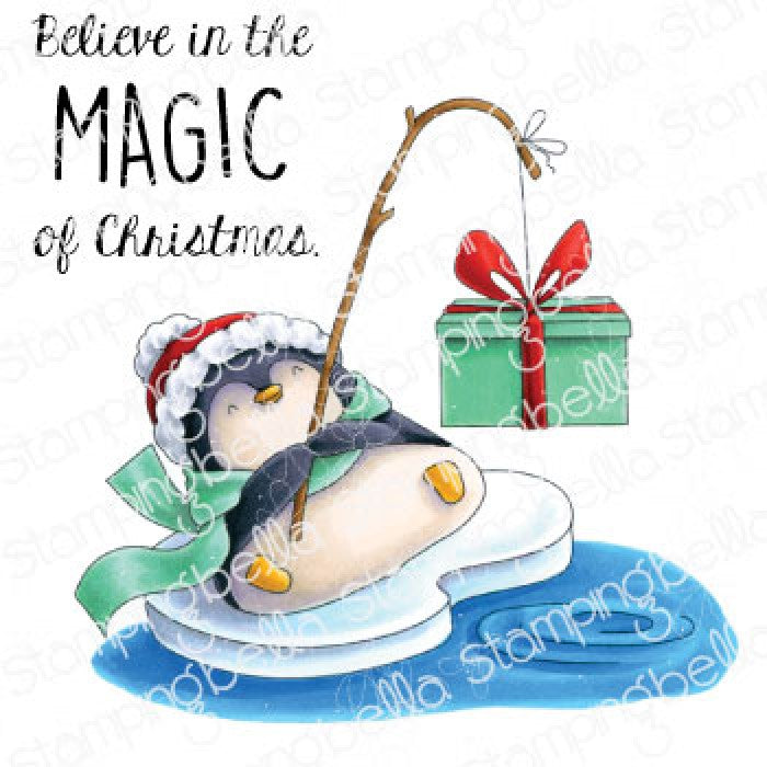 Stamping Bella - Cling Mounted Stamp - Penguins big catch