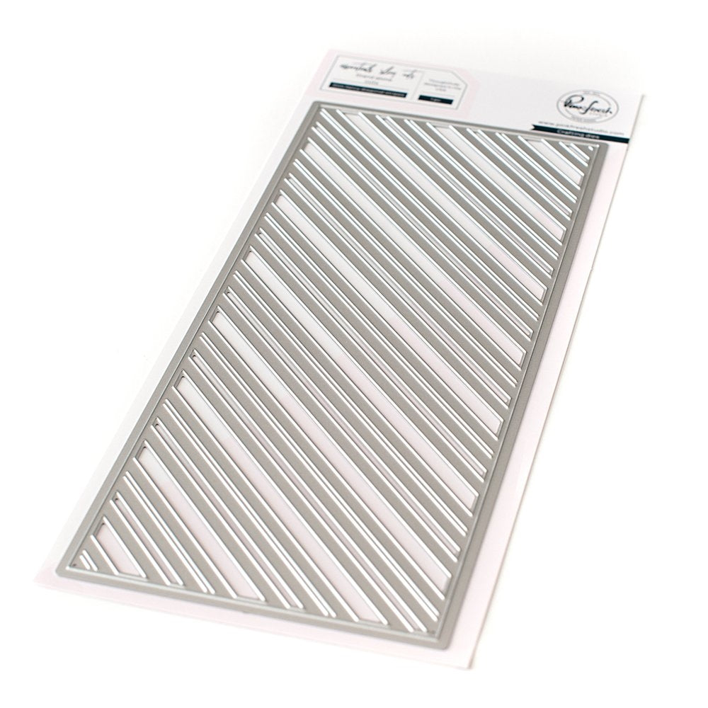 Pinkfresh Studio - Dies - Slim Fancy Diagonal Stripes