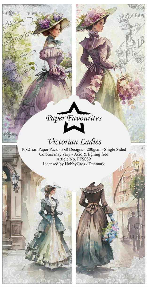 Paper Favourites - Victorian Ladies - Slimline - Paper Pack