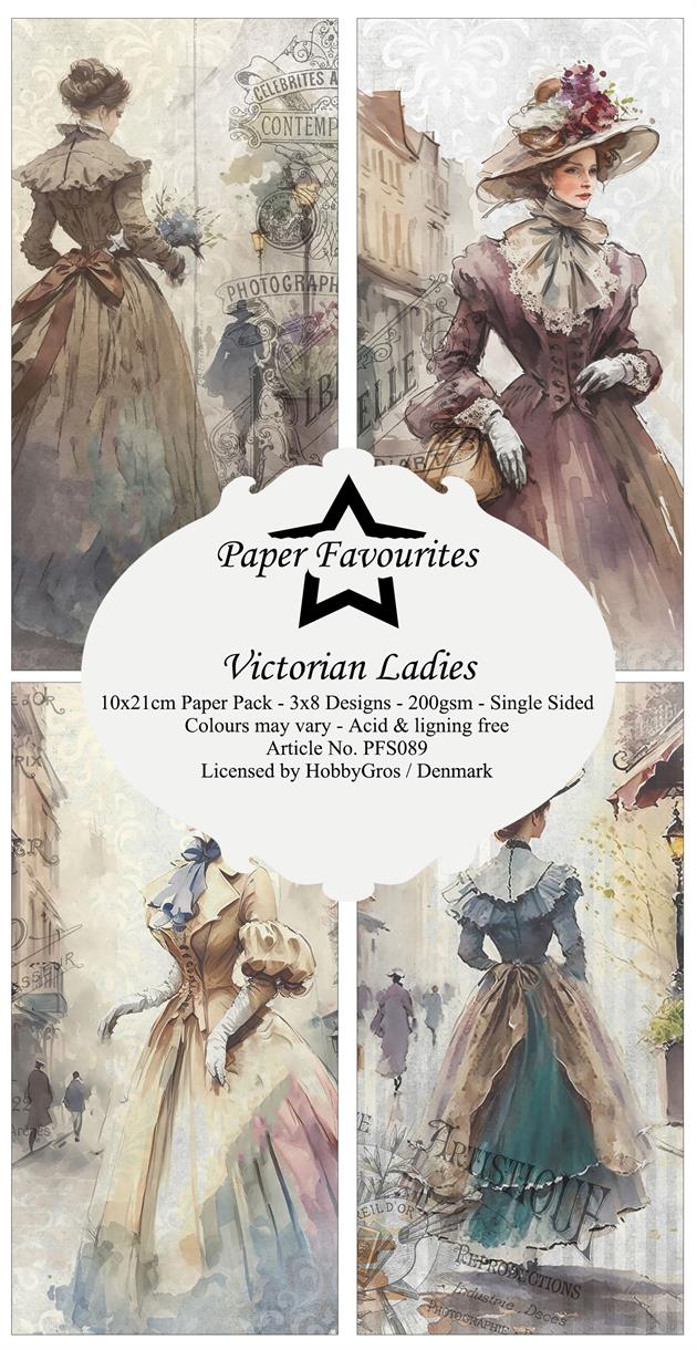 Paper Favourites - Victorian Ladies - Slimline - Paper Pack