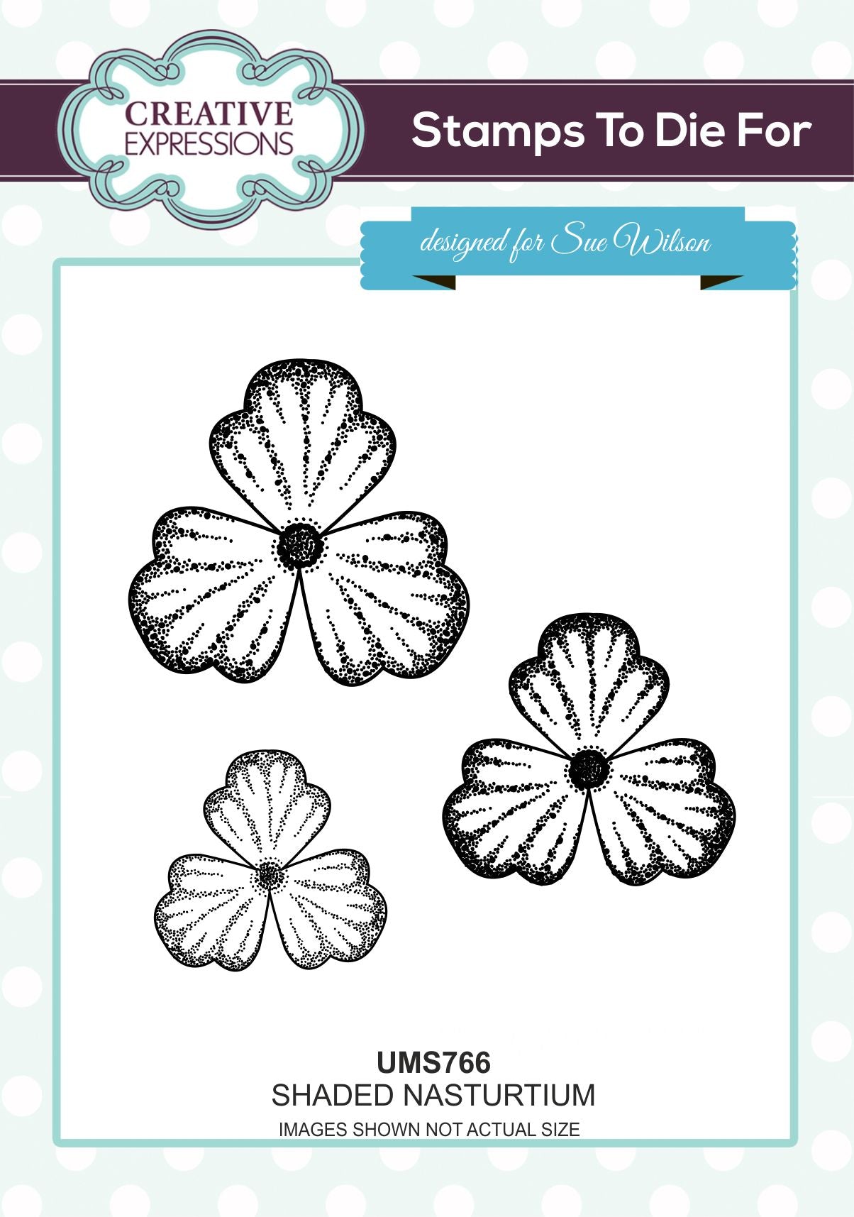 Creative Expressions - Shaded Nasturitum - Clear Stamp