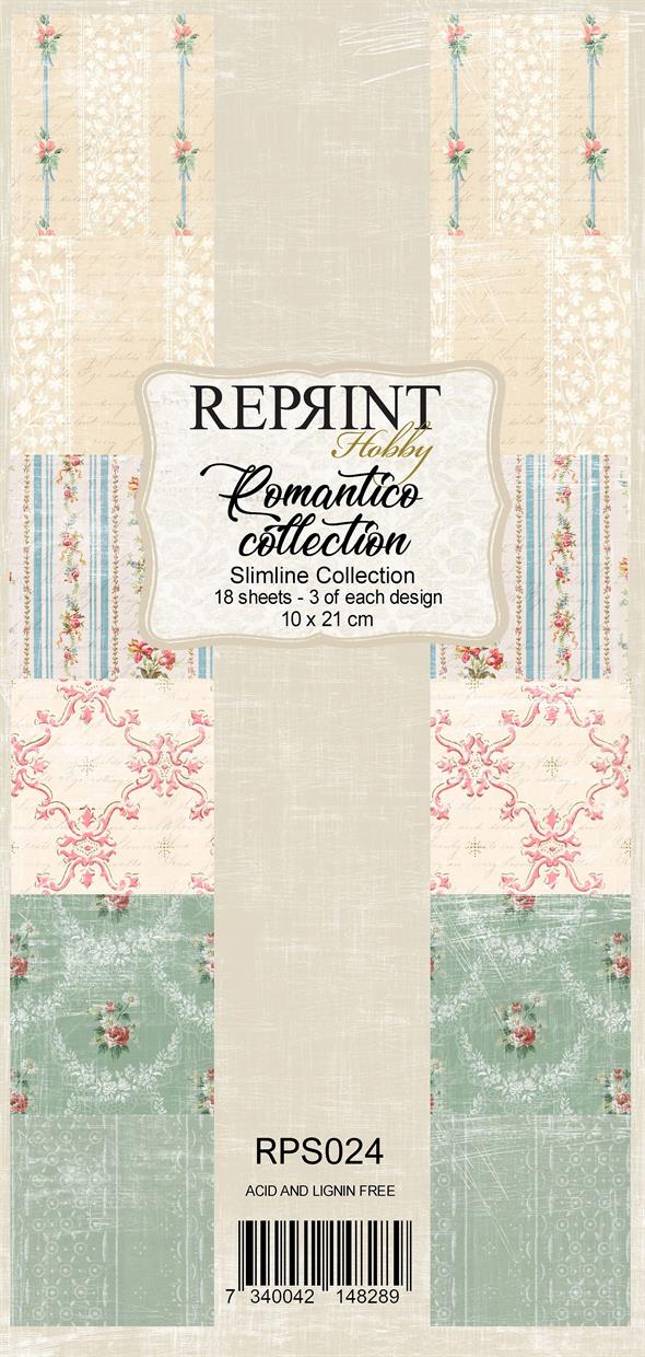 Reprint - Slimline Paper Collection  - Romantico