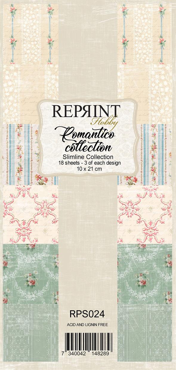 Reprint - Slimline Paper Collection - Romantico