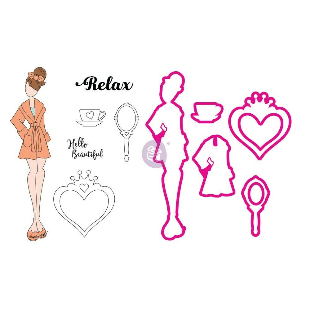 Prima - Julie Nutting - Metal Die -Cut & Stamp - BREE