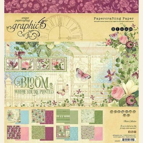 Graphic45 - Bloom - 8x8" Paper Pad