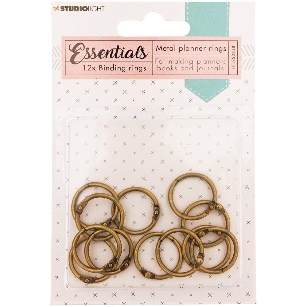 Studiolight - Planner Binding Rings - Old Gold