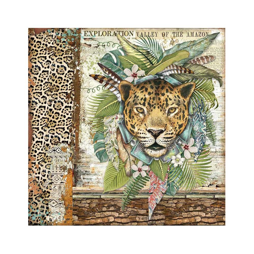 Stamperia - Amazonia - Jaguar -    12 x 12"