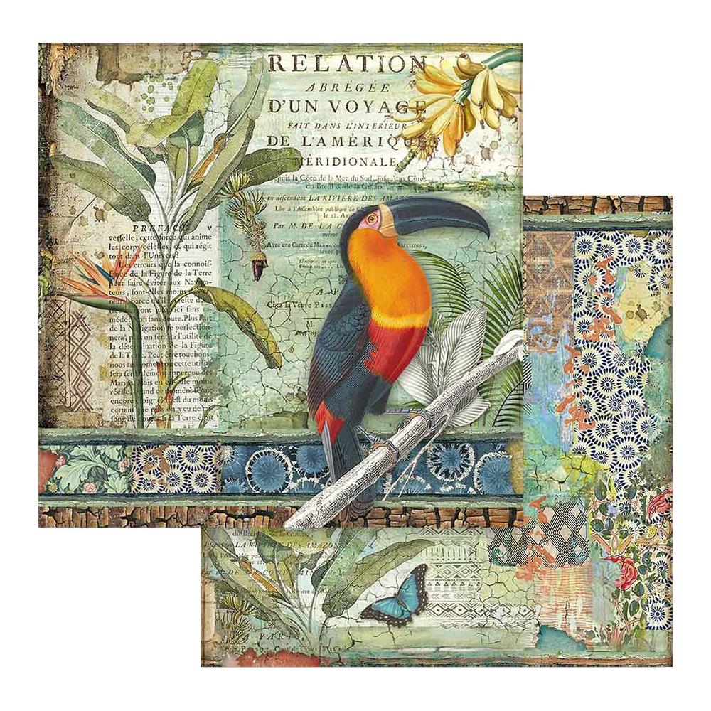Stamperia - Amazonia - Toucan -    12 x 12"