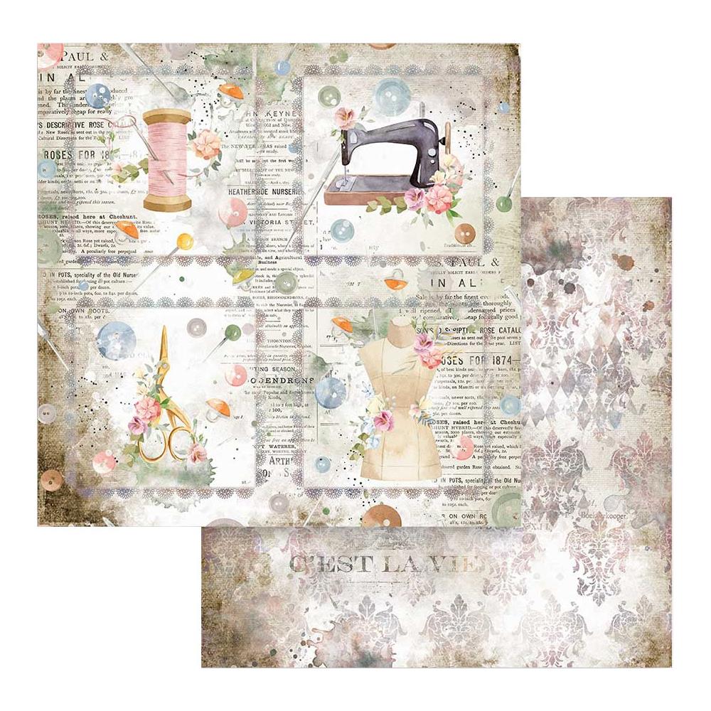 Stamperia - Romantic Threads - Cards  - 12 x 12"