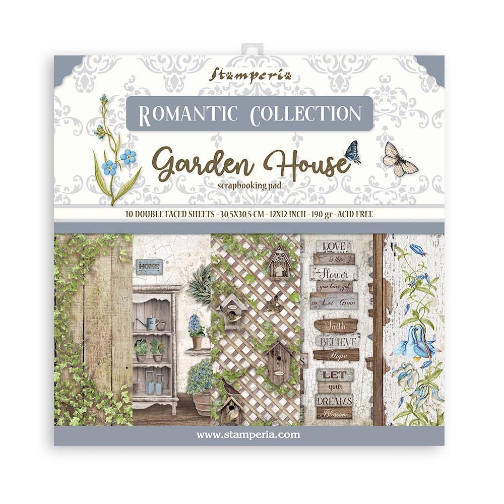 Stamperia - Romantic Garden House - Paper Pack - 12" x 12"