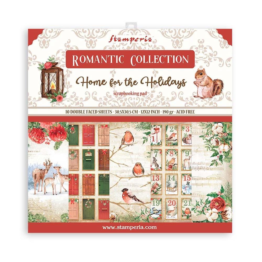 Stamperia - Home for the Holidays - Paper Pad 10 pk - 12 x 12"